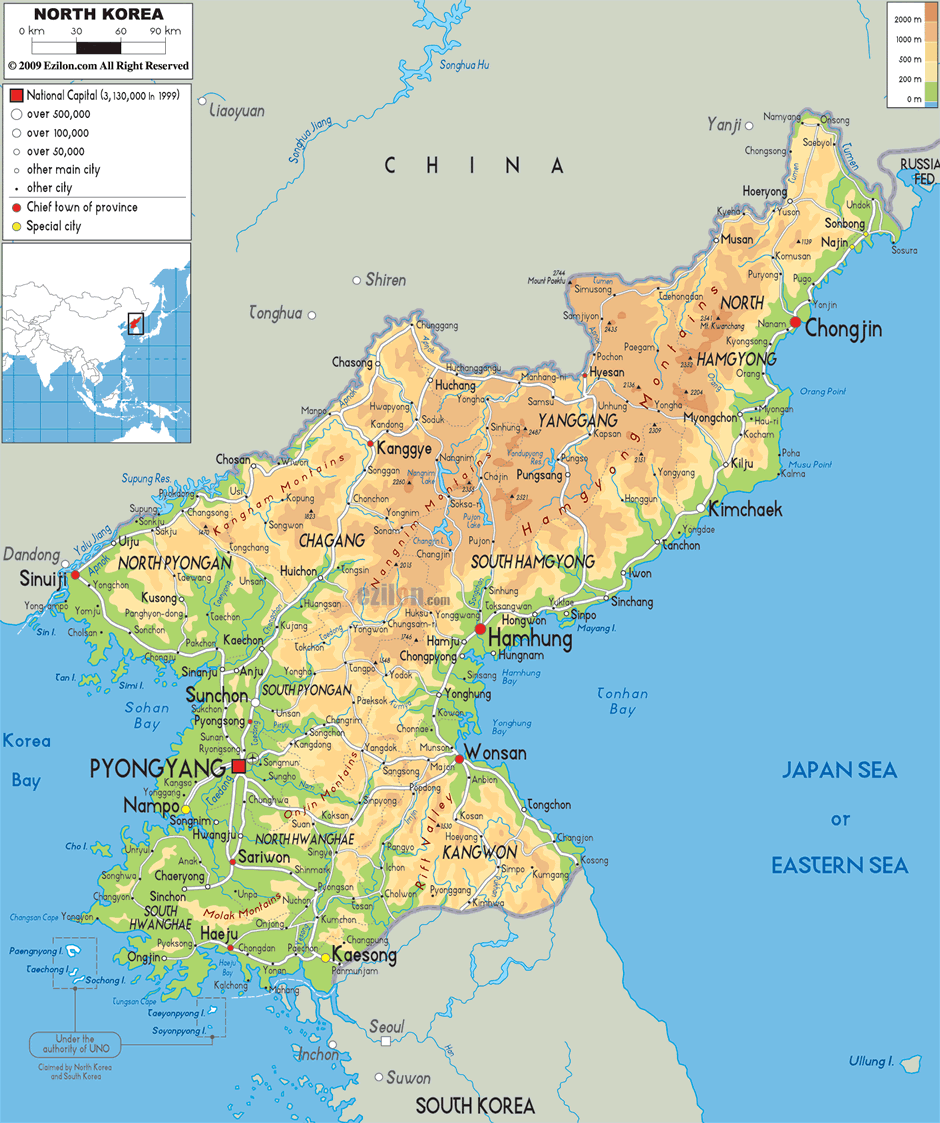 Chongjin map